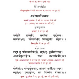 सरल पठनीय श्रीमद्भगवद्गीता Sarala Paṭhanīya Śrīmadbhagavadgītā (For New Learners) - Hindi, Paperback